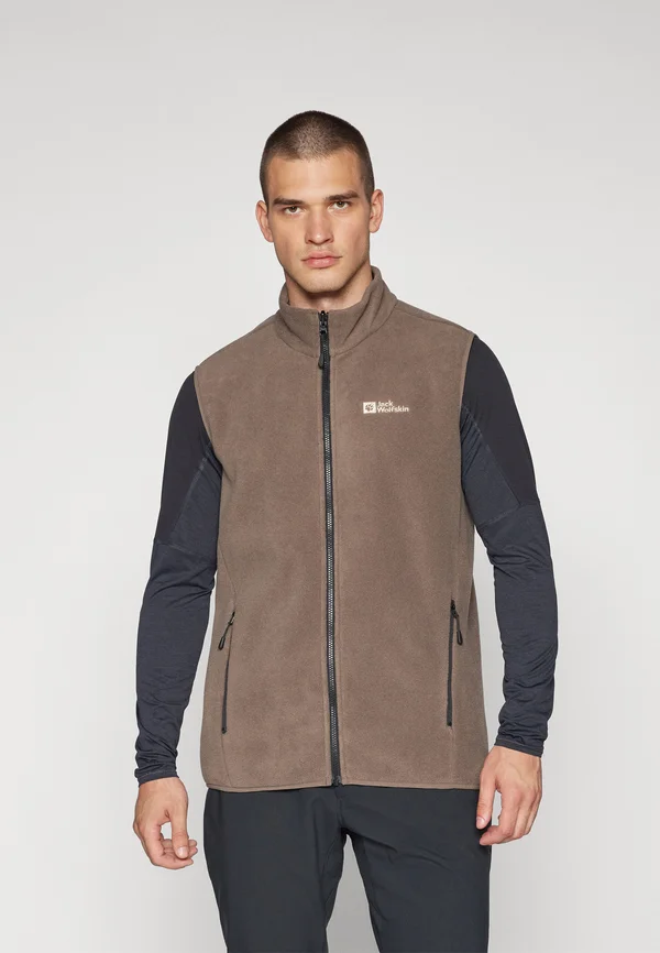 WALDSTEIG FULL ZIP VEST - Weste - cold coffee