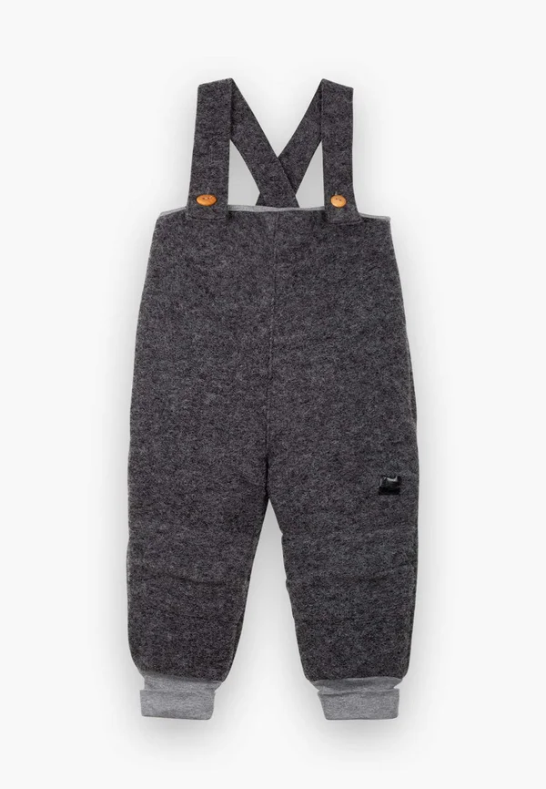 WALK UNISEX - Latzhose - grau-melange