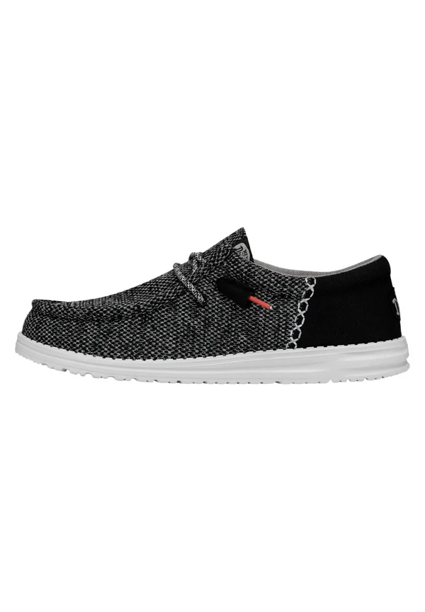 Wally Funk Open Mesh - Slip-On Schuhe - Sportlicher Schnürer - black white