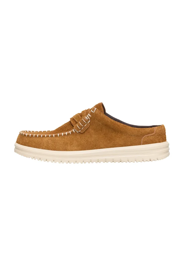 WALLY NXT MULE - SLIP-ON SCHUHE - Mokassin - brown white
