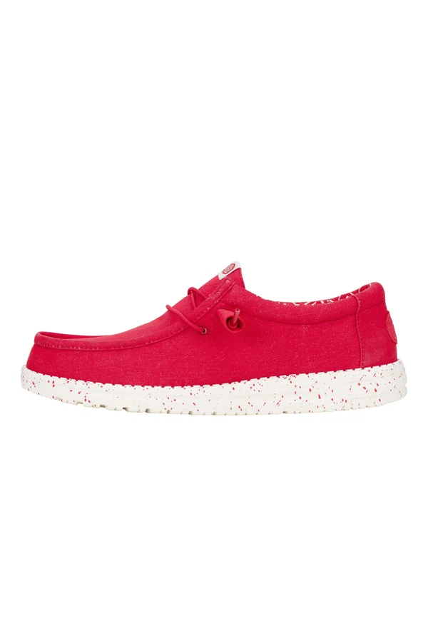 Wally Stretch Canvas - Slip-On Schuhe - Sportlicher Schnürer - savvy red
