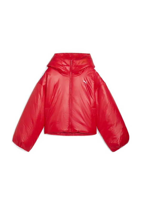 WARDROBE ESS SHINY HOODED - Winterjacke - for all time red