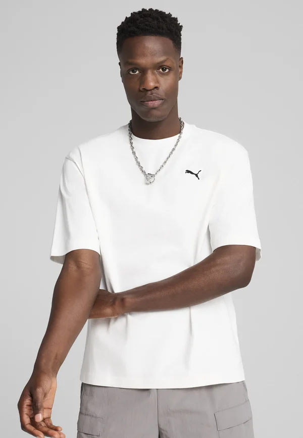 WARDROBE TEE - T-Shirt basic - puma white