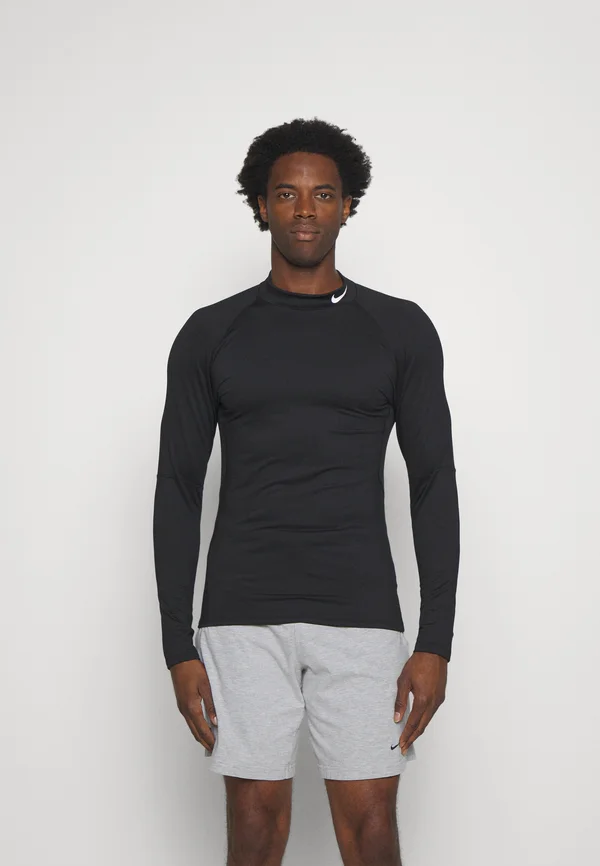 WARM MOCK - Langarmshirt - black/white