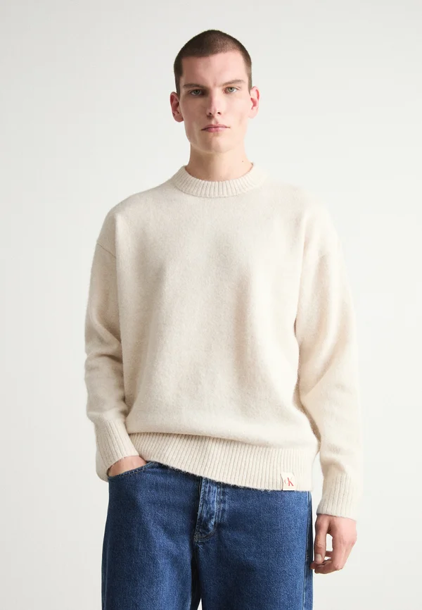 WARM TEXTURE SWEATER - Strickpullover - moonbeam