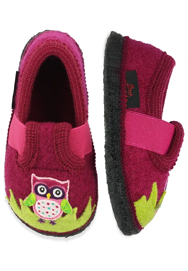 WARMFUTTER EULE - Hausschuh - bordeaux