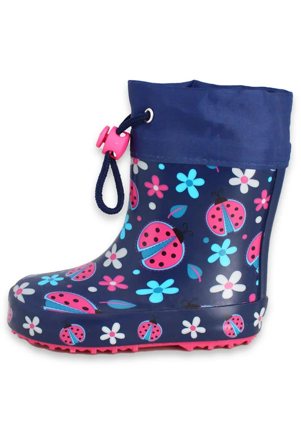 WARMFUTTER GLÜCKSKÄFER WARM - Gummistiefel - blau