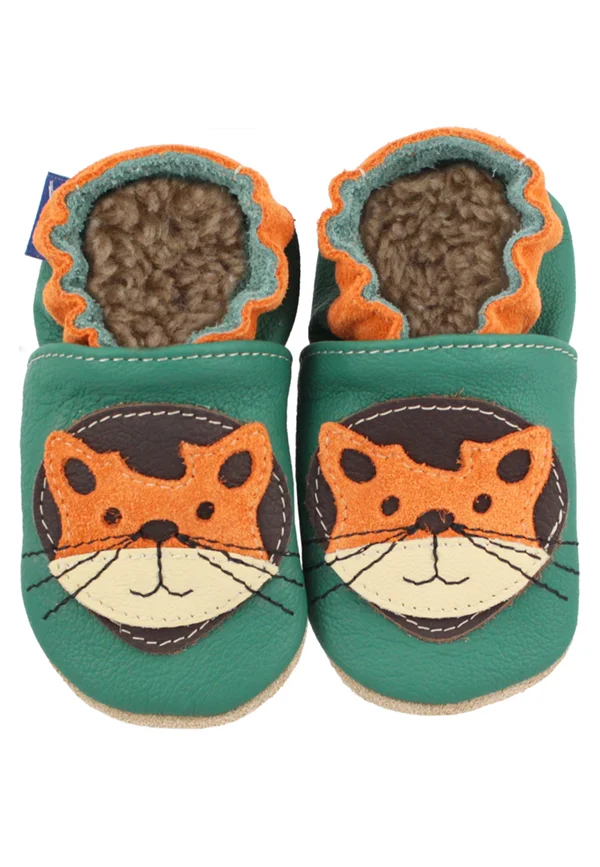 WARMFUTTER KLEINER TIGER - Krabbelschuh - green