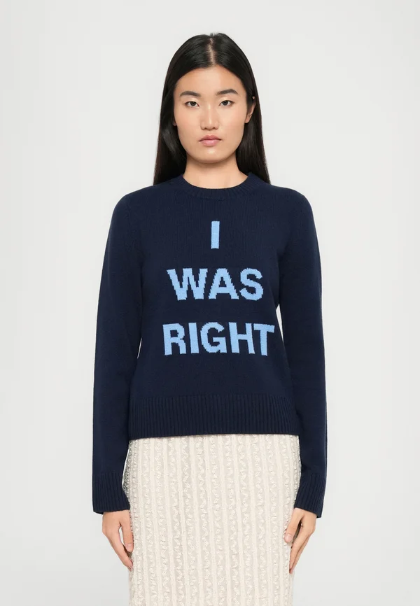 WARMY - Strickpullover - blau