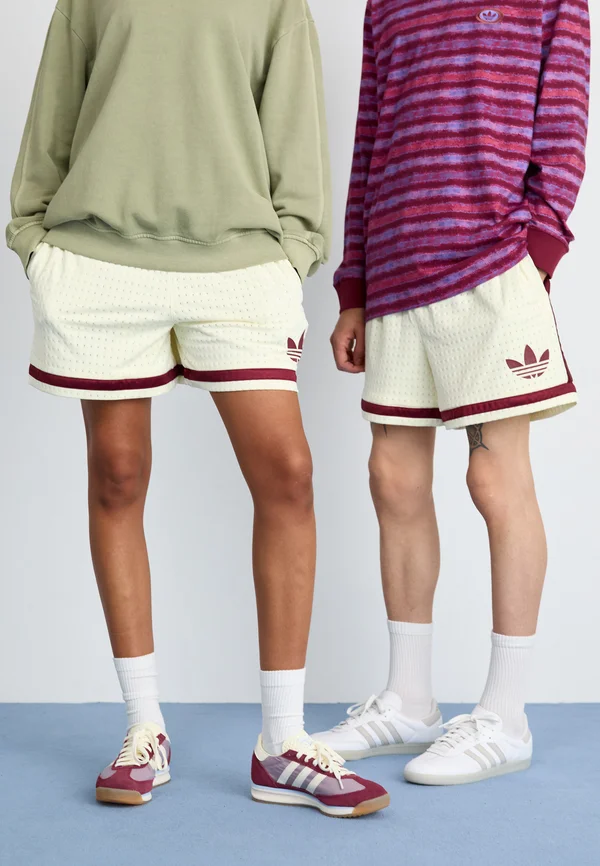 WARP UNISEX - Jogginghose - ivory/shadow red