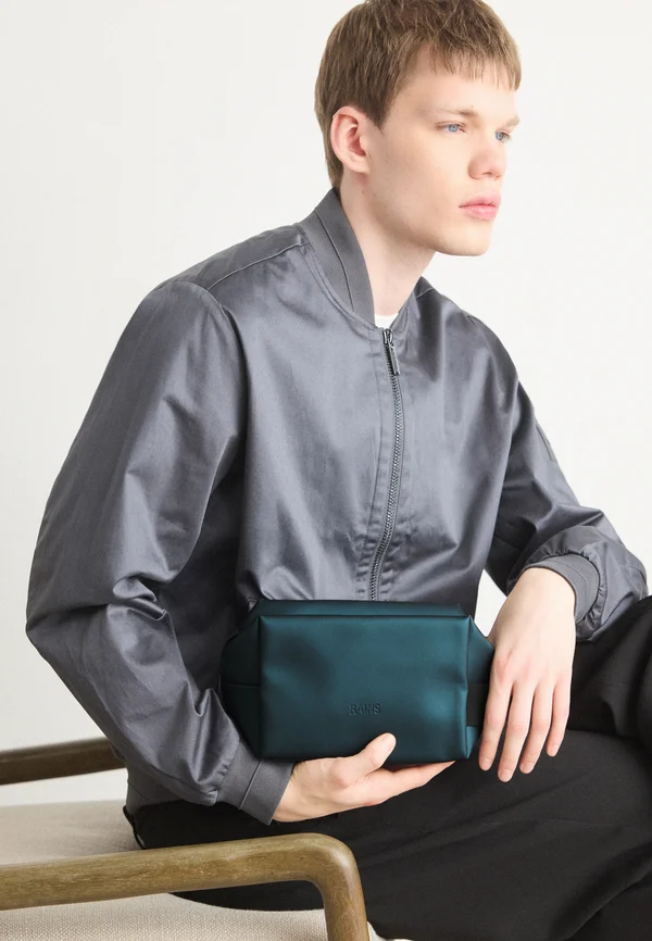 WASH BAG SMALL UNISEX - Kosmetiktasche - blue-metallic