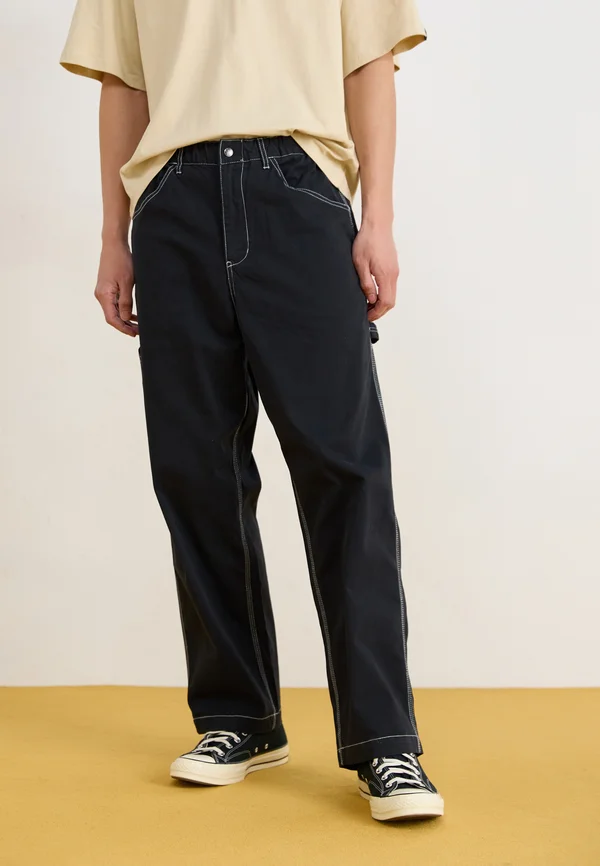 WASHED COLOR PAINTER  - Stoffhose - black