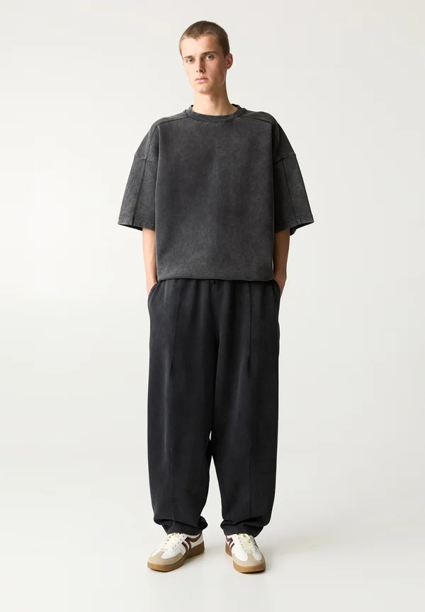 WASHED INTERLOCK - JOGGERS - Jogginghose - dark grey