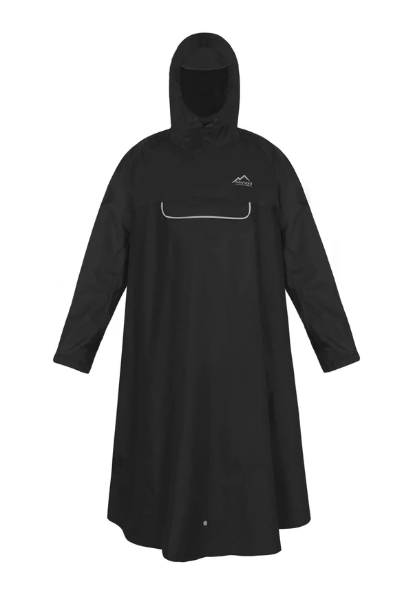 WASSERDICHTER REGEN-EXTRA LANG MIT ÄRMELN UND BRUSTTASCHE MIT KAPUZE - Parka - schwarz