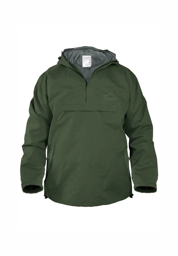 Wasserdichter  Regen Schlupf Winterjacke  Anorak mit Fleecefutter - Winterjacke - oliv