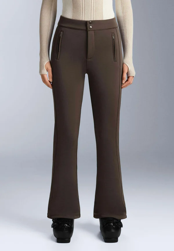 WATER-RESISTANT STRETCH FLARE SKI - Skihose - mottled light brown