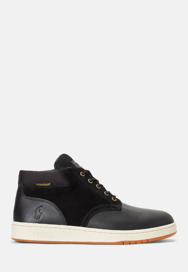 WATERPROOF LEATHER SUEDE TRAINER BOOT - Sneaker high - black