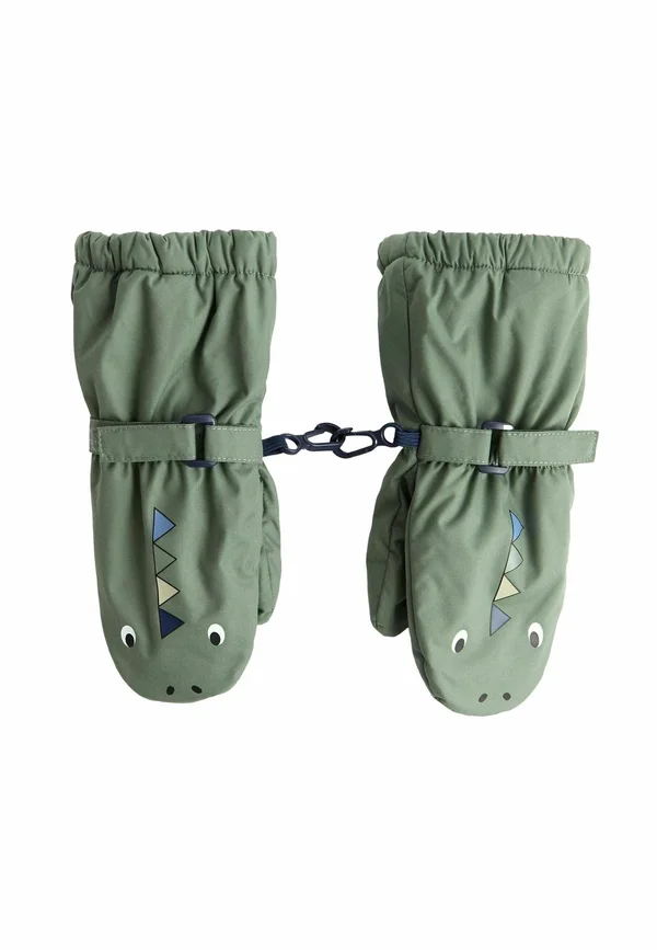 WATERPROOF LINED  - Fäustling - green dino