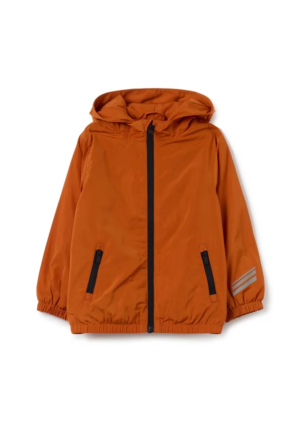 WATERPROOF WITH HOOD - Regenjacke / wasserabweisende Jacke - dark orange