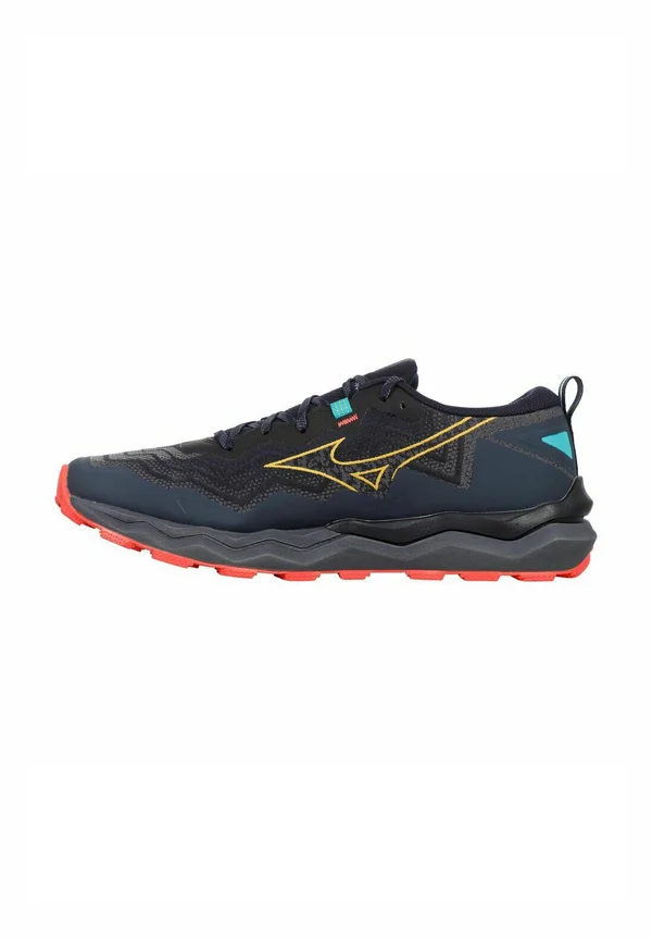 WAVE DAICHI 9 - Laufschuh Trail - baritone blue citrus fiery coral