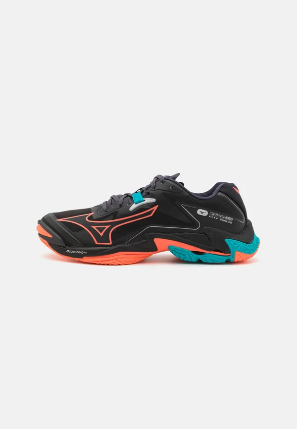 WAVE LIGHTNING Z8 - Volleyballschuh - black/neon flame/peacock blue
