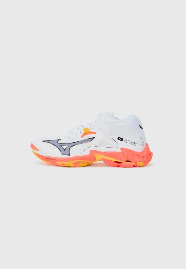 WAVE LIGHTNING Z8 - Volleyballschuh - white/fiery coral/citrus