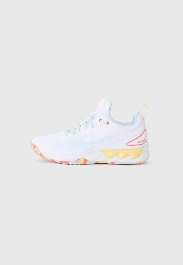 WAVE LUMINOUS 3 - Volleyballschuh - white/calypso coral/pale banana