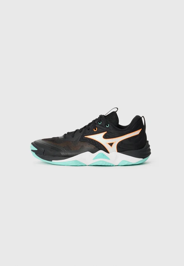 WAVE MOMENTUM ELITE - Sneaker low - black/tangelo/ice green