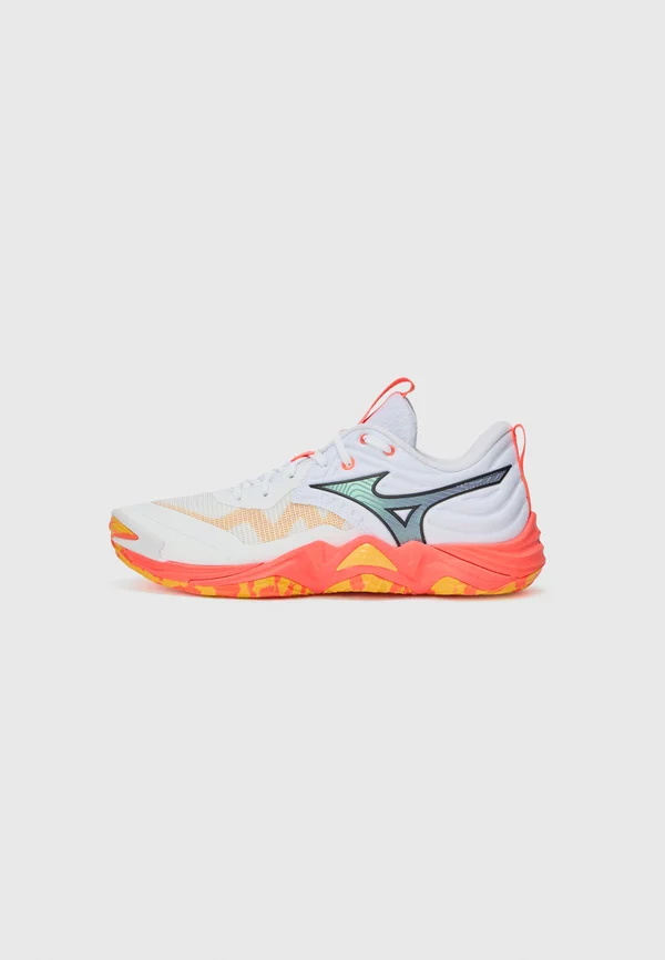 WAVE MOMENTUM ELITE - Sneaker low - white/fiery coral/citrus