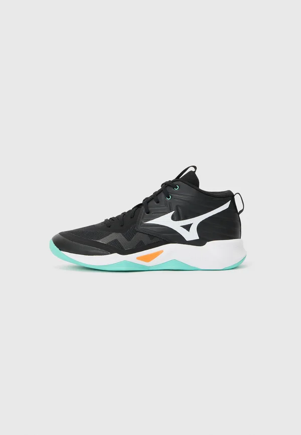 WAVE MOMENTUM PRO UNISEX - Volleyballschuh - black/tangelo/ice green