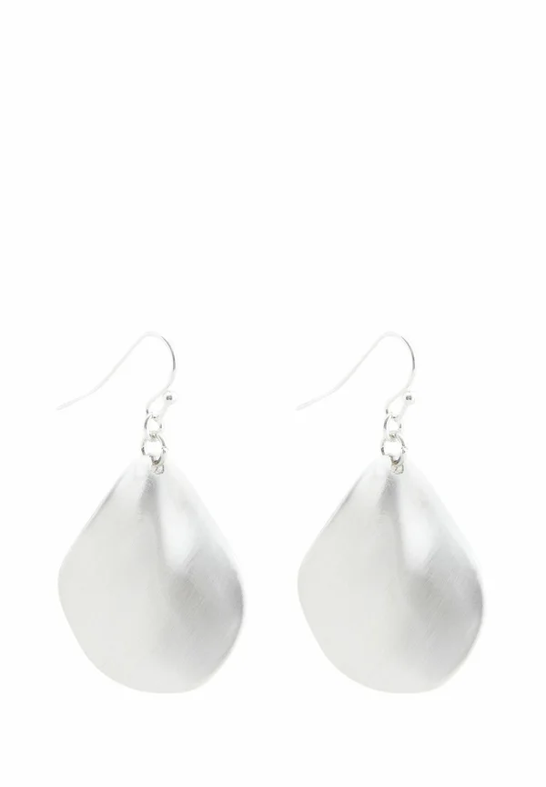 WAVE PETAL DROP - Ohrringe - silver tone