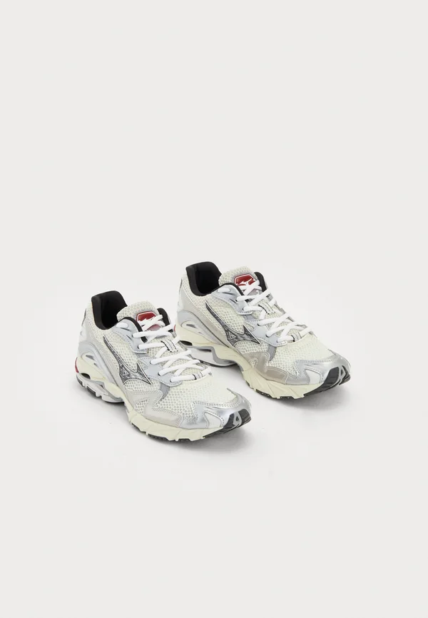 WAVE RIDER 10 UNISEX - Sneaker low - snow white/black sand/rythmic red