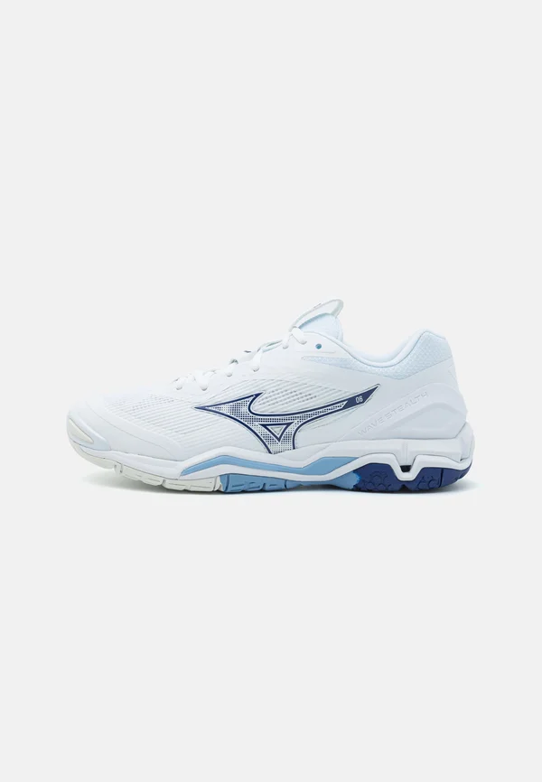WAVE STEALTH 6 - Handballschuh - white/bellwether blue/bel air blue