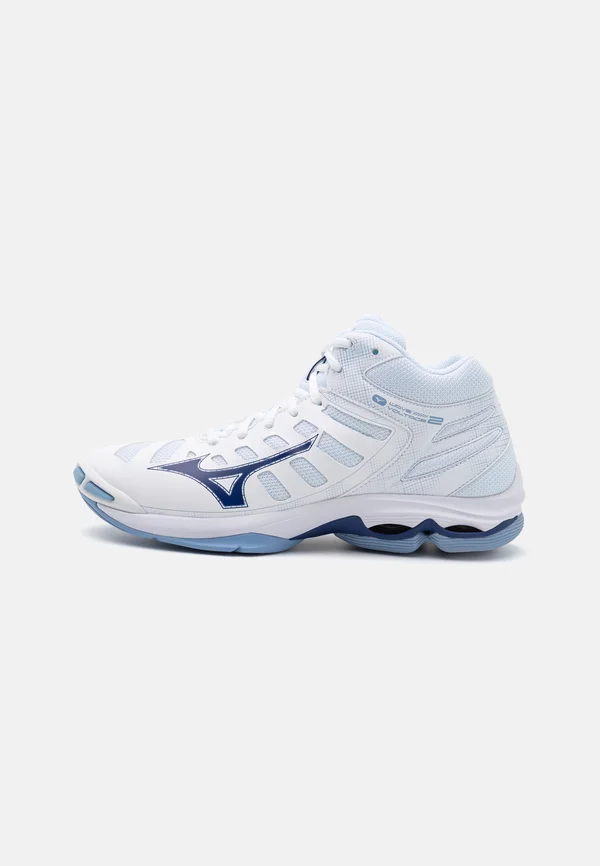 WAVE VOLTAGE 2 MID - Volleyballschuh - white/blue
