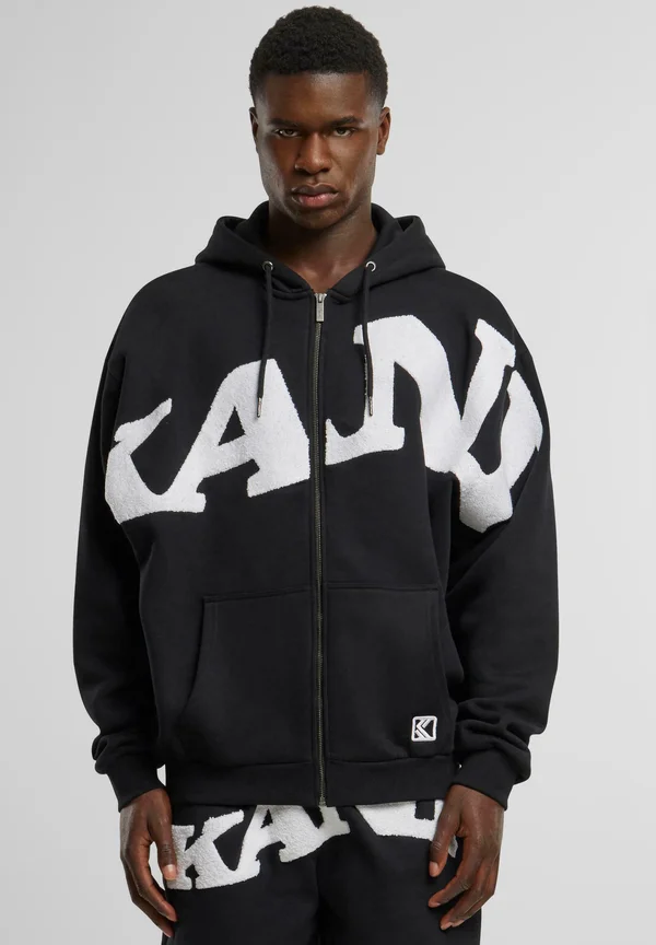 WAVY RETRO OS FULL - Sweatjacke - black