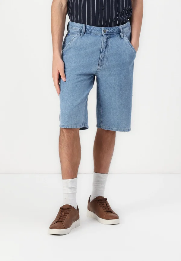 WAYLEN  - Jeans Shorts - clean mid stone blue denim