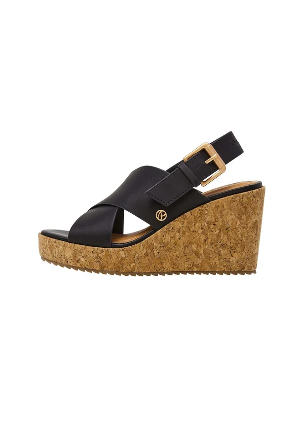WAYNA - Keilsandalette - black