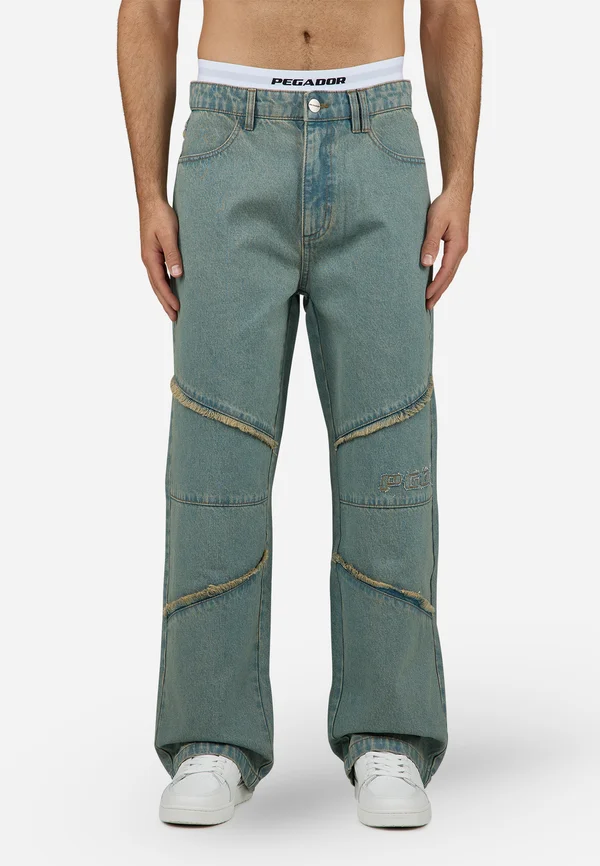 WAYNE WIDE - Jeans Relaxed Fit - washed vintage blue