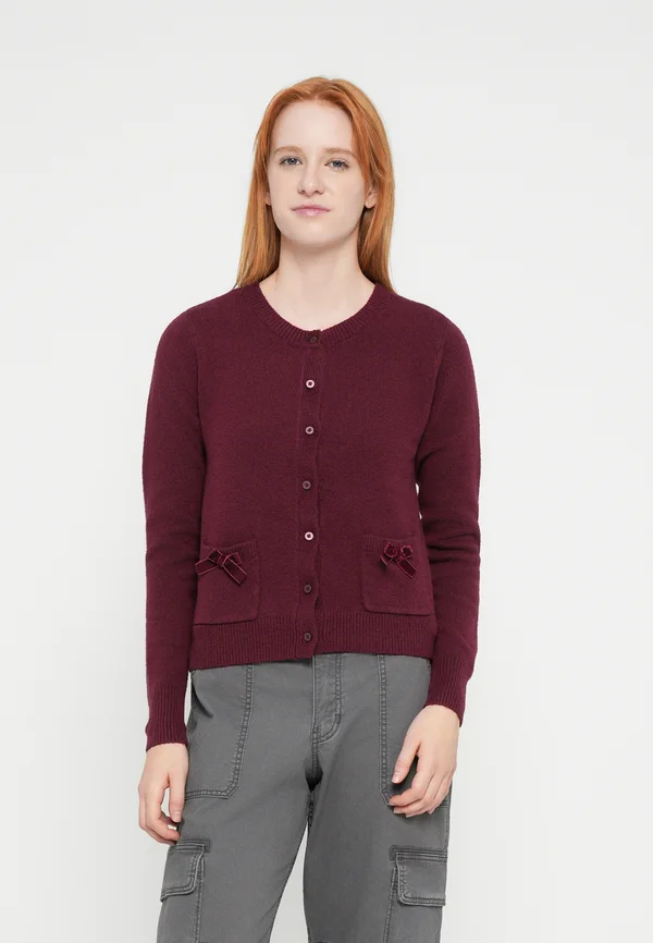 WEBEX CLOUD CREW - Strickjacke - bordeaux