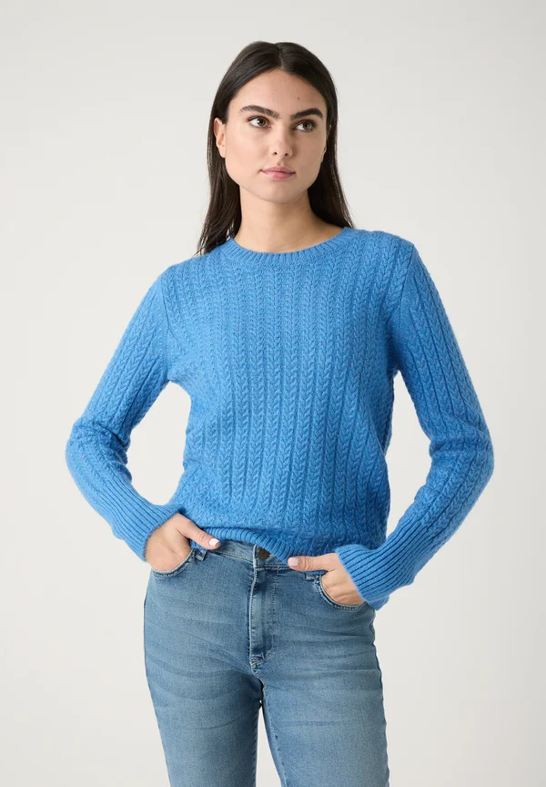 WEICHER ZOPF - Strickpullover - winterblue