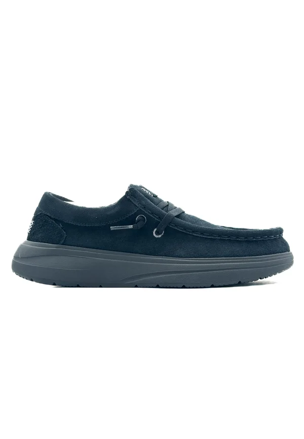 WENDY COMF SUEDE - SLIP-ON SCHUHE - Sportlicher Schnürer - nero