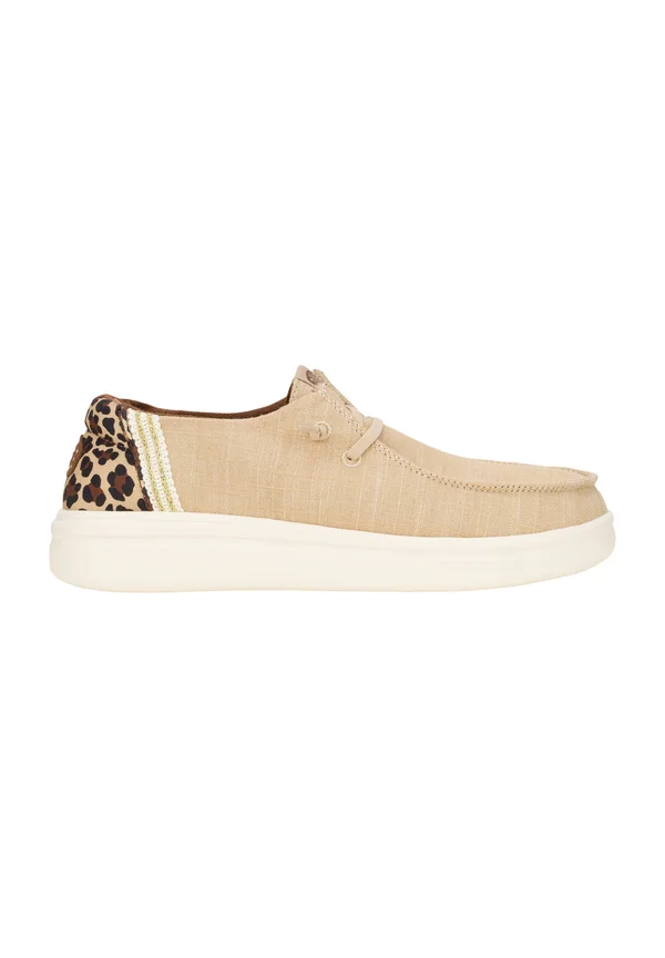 Wendy Rise Animal - Slip-On Schuhe - Sportlicher Schnürer - tan multi