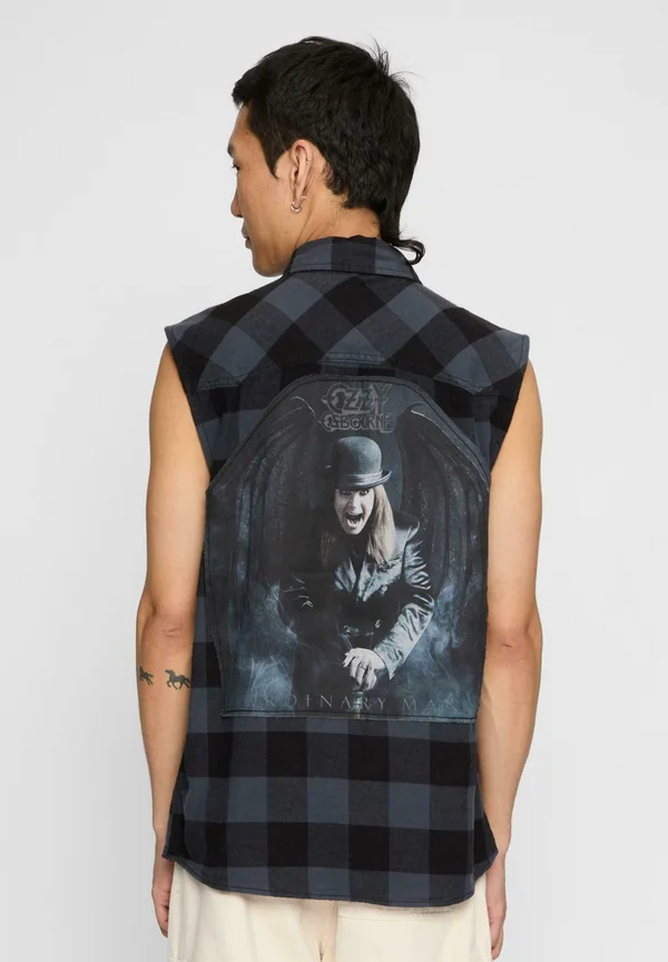 Weste - black grey
