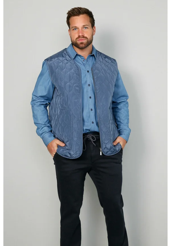 Weste - blue denim
