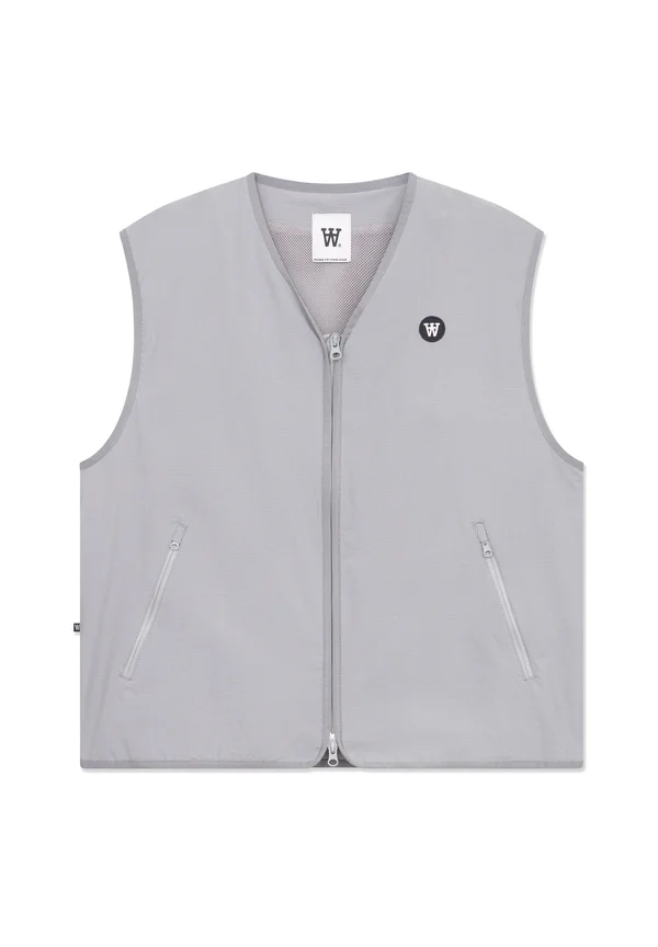 Weste - gray flannel