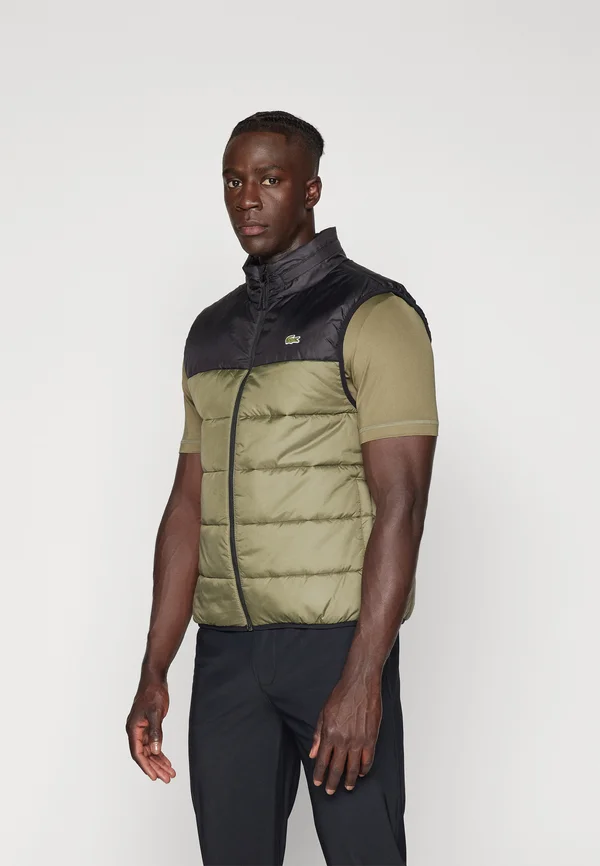 Weste - khaki/black