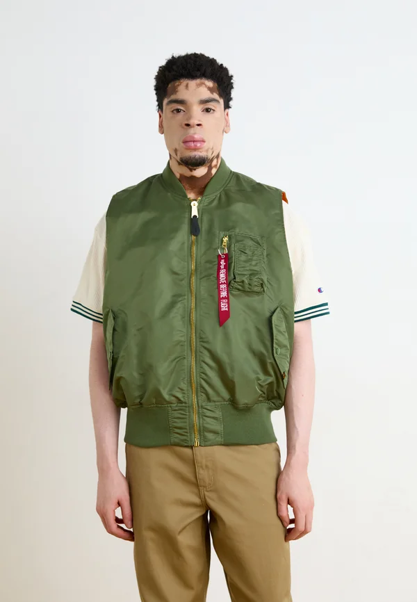 Weste - sage-green