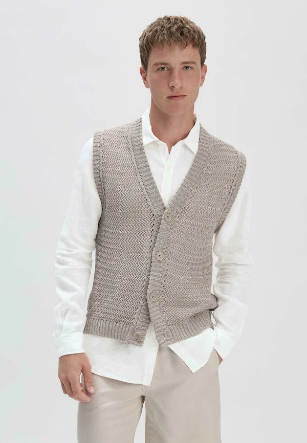 Weste - taupe