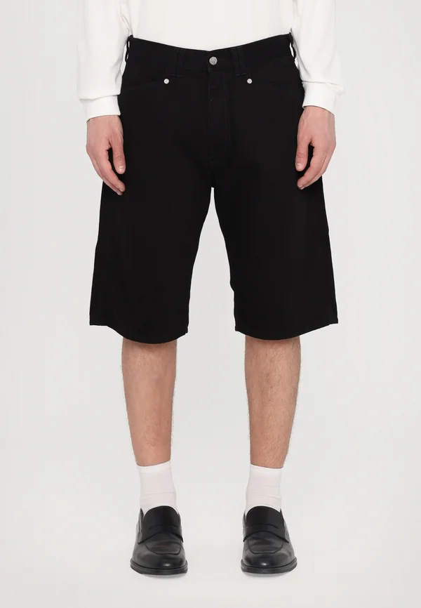 WESTERN JEAN SHORT - Jeans Shorts - black