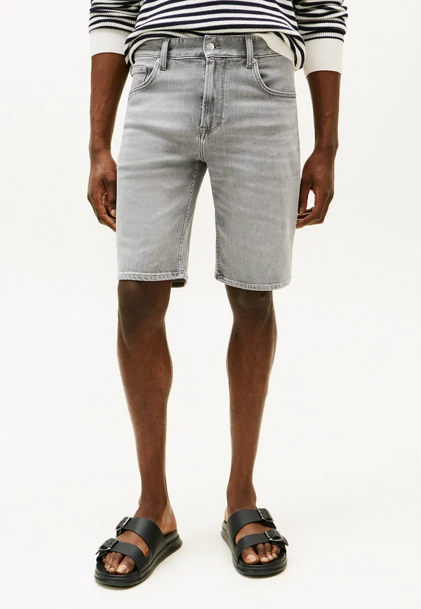 WHISKERED - Jeans Shorts - mice grey